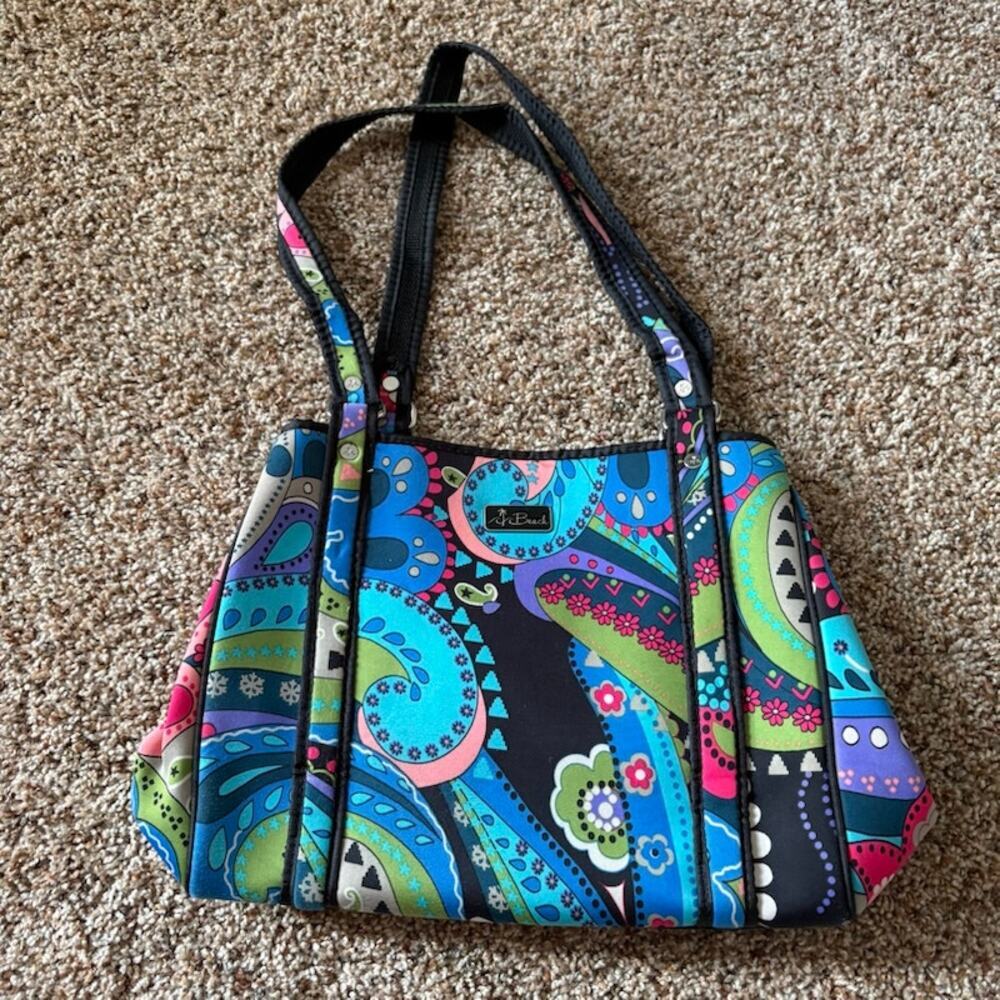 Beach by CLC Water Resistant Handbag Blue Green Psalm 16:11 Mother's Day